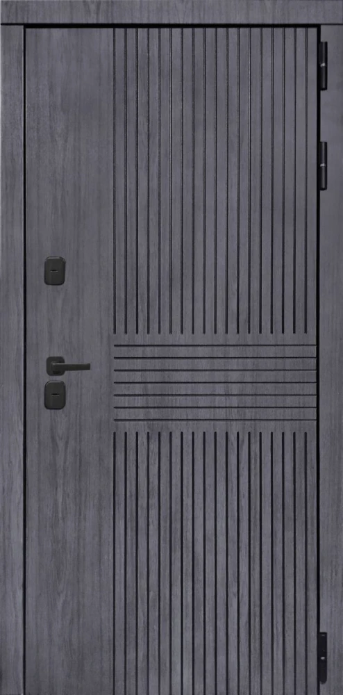 Входная дверь ДвериПРО Берген ФЛ-609 (L-52, 10мм, белый матовый) DPRO197988 внешняя сторона