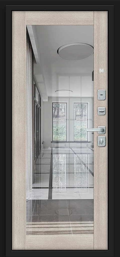 Входная дверь Флэт/BChrome Almon/Cappuccino Melinga BR6169 внутренняя сторона