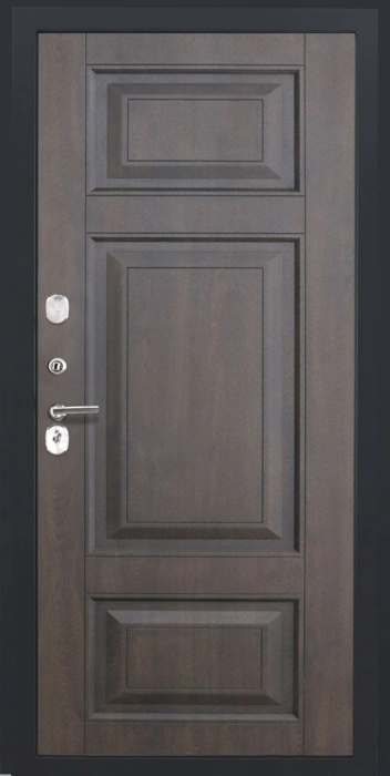 Входная дверь Аура ФЛ-659 (12мм, nussbaum+черная патина винорит) внутренняя сторона